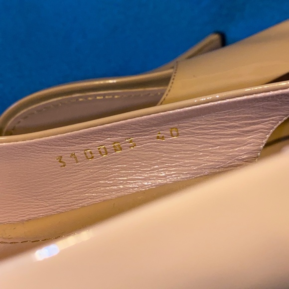 Gucci Beige Patent Leather Peep Toe Platform Slingback Pumps Size 40 US size 10 - Picture 16 of 16